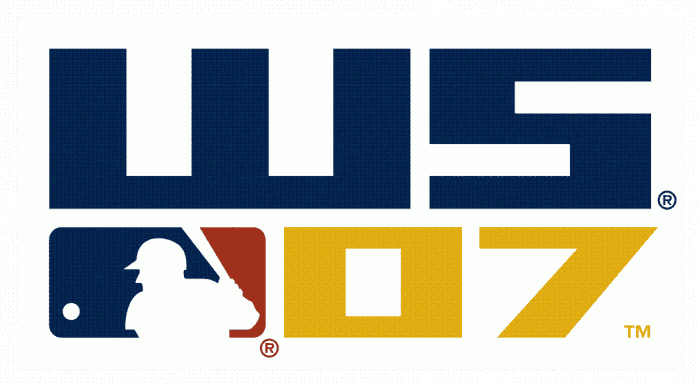 MLB World Series 2007 Wordmark Logo v2 iron on transfers for T-shirts